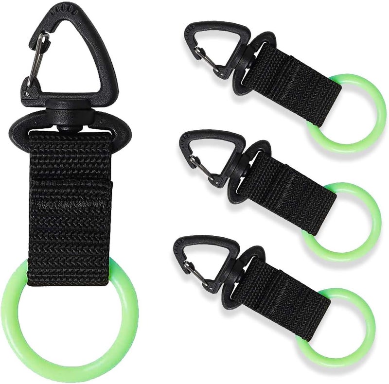 JUSTOOP Store Scuba Octopus Mouthpiece Holder,Silicone Octopus Holder for Scuba Diving 0cto Mouthpiece Keeper for 2nd Stage Regulator Octopus Retainer with Spring Clip,2 PCS,Green/Yellow - Image 1